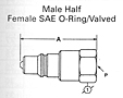 FD35 SERIES MALE HALF FEMALE SAE